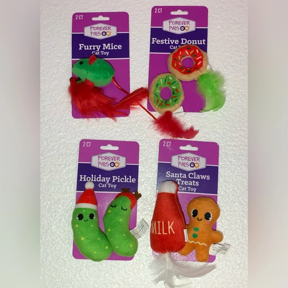 16 pc Forever Pals Festive Cat Toy Set